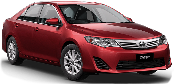 Family car hire, large, full size, Toyota Camry, Surfers Paradise, Gold Coast Airport, Brisbane Airport.